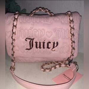 Juicy Couture Pink Quilted Shoulder Bag